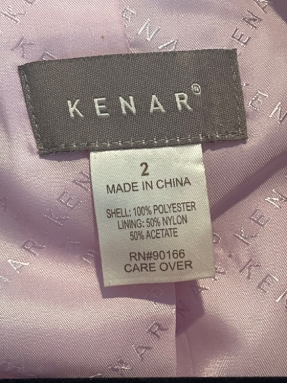Kenar Pale Pink Textured Cropped Jacket - size 2 - Picture 4 of 5